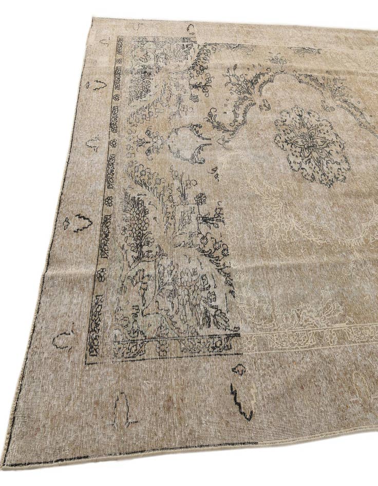 Detail image of  8' 10 x 12' 2  Hand Knotted Ultra Vintage Persian Wool Rug