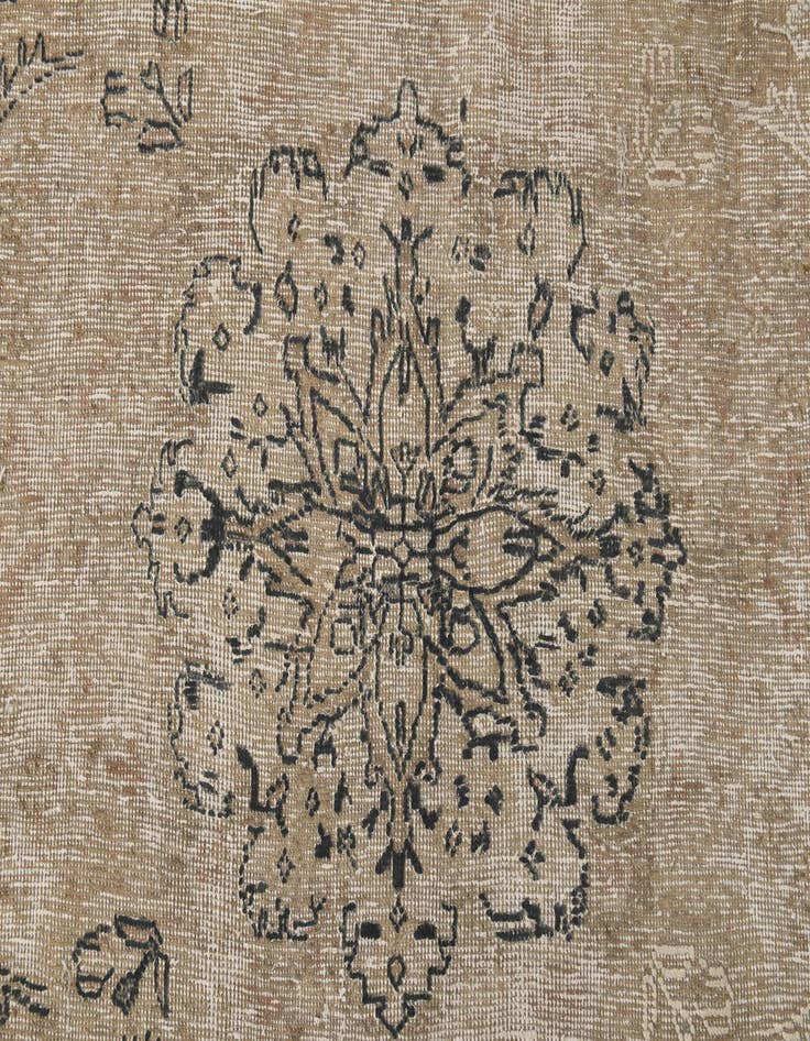 Detail image of  8' 10 x 12' 2  Hand Knotted Ultra Vintage Persian Wool Rug