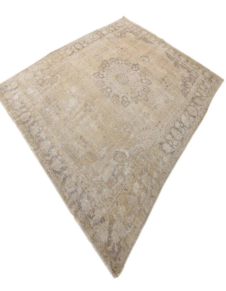 Detail image of  9' 6 x 12' 3  Hand Knotted Ultra Vintage Persian Wool Rug