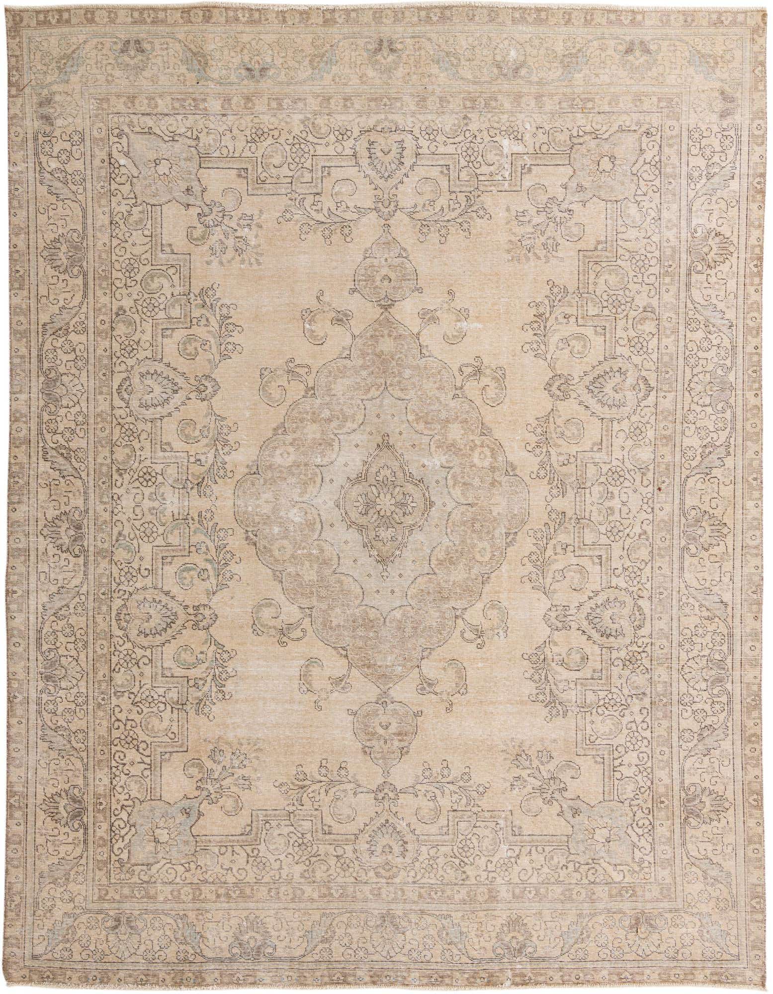 Primary image  9' 9 x 12' 2  Hand Knotted Ultra Vintage Persian Wool Rug