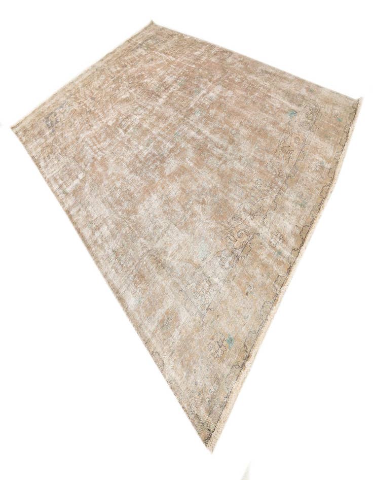 Detail image of  9' 5 x 13'  Hand Knotted Ultra Vintage Persian Wool Rug