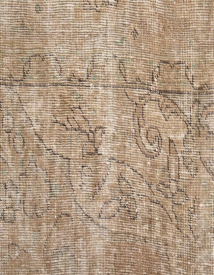 Detail image of  9' 5 x 13'  Hand Knotted Ultra Vintage Persian Wool Rug