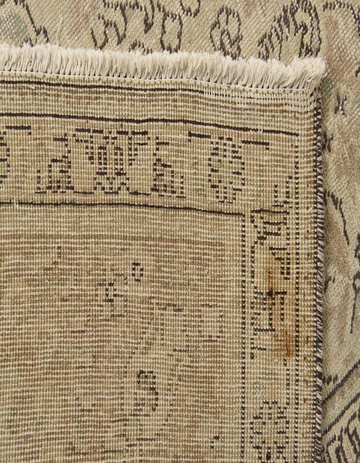 Detail image of  8' x 11' 2  Hand Knotted Ultra Vintage Persian Wool Rug