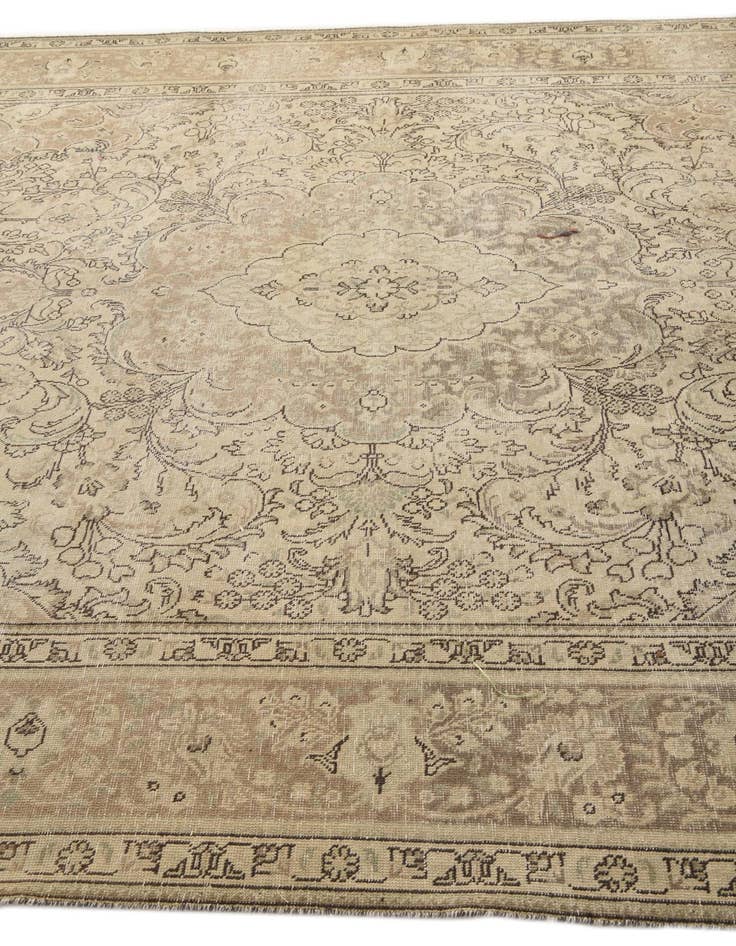 Detail image of  8' x 11' 2  Hand Knotted Ultra Vintage Persian Wool Rug