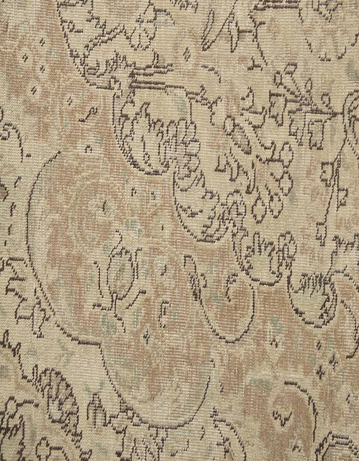 Detail image of  8' x 11' 2  Hand Knotted Ultra Vintage Persian Wool Rug