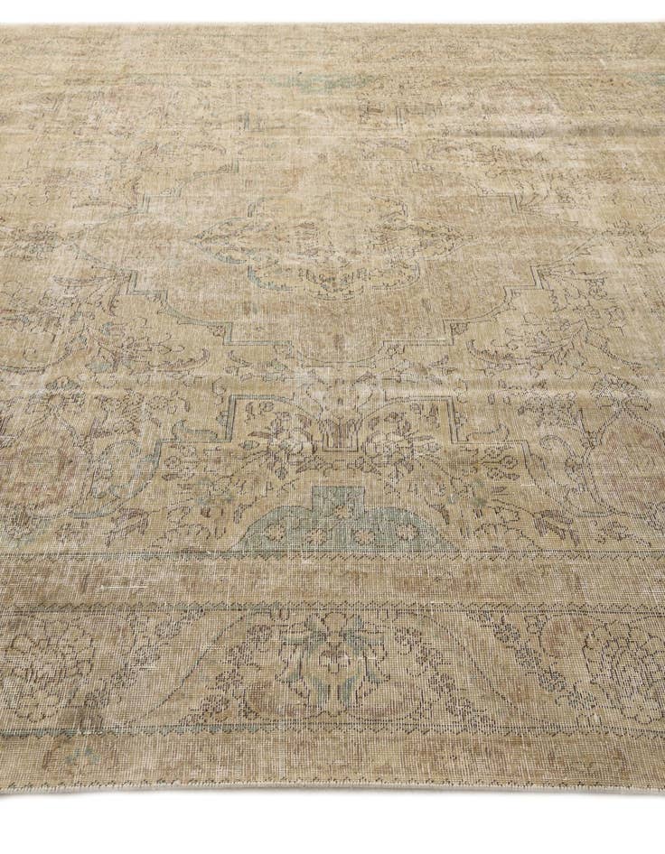Detail image of  9' 4 x 12' 7  Hand Knotted Ultra Vintage Persian Wool Rug