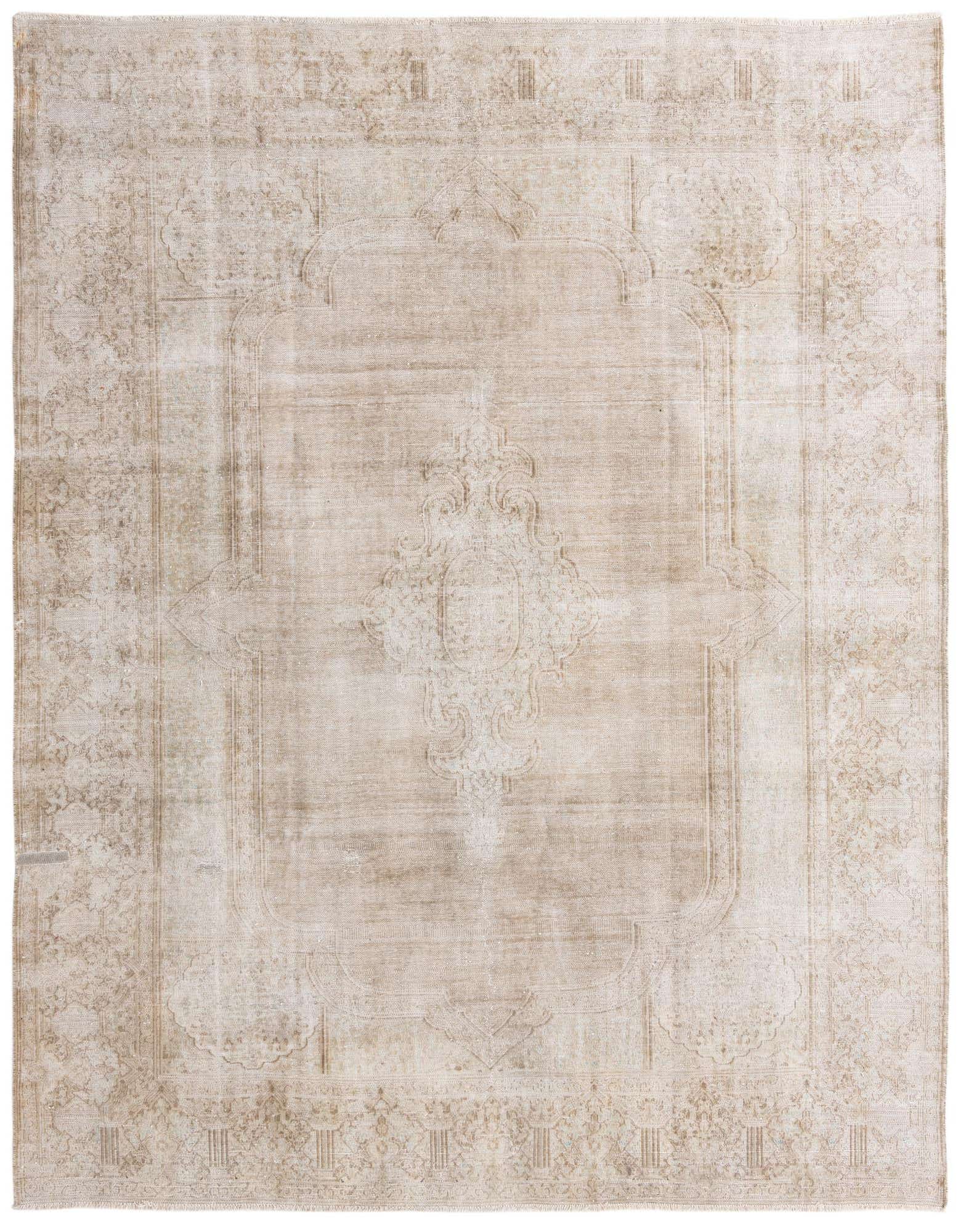 Primary image  9' 3 x 10' 5  Hand Knotted Ultra Vintage Persian Wool Rug