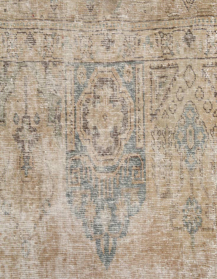 Detail image of  10' x 12' 8  Hand Knotted Ultra Vintage Persian Wool Rug