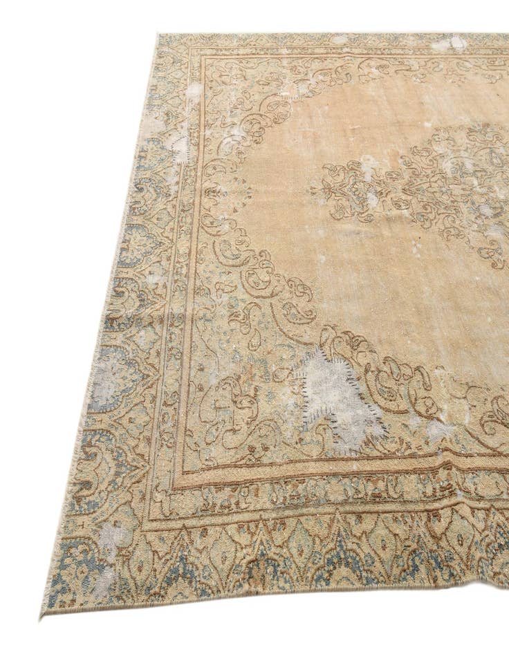 Detail image of  7' 4 x 11' 2  Hand Knotted Ultra Vintage Persian Wool Rug