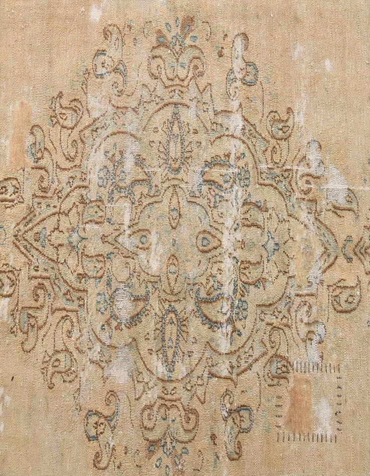 Detail image of  7' 4 x 11' 2  Hand Knotted Ultra Vintage Persian Wool Rug