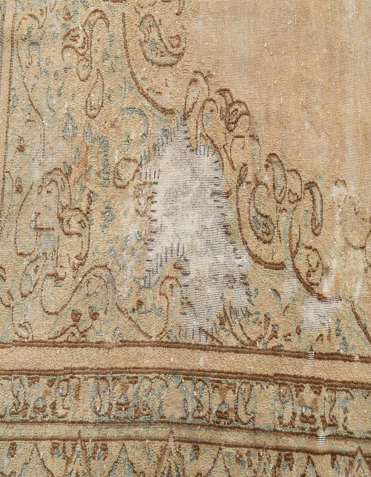 Detail image of  7' 4 x 11' 2  Hand Knotted Ultra Vintage Persian Wool Rug