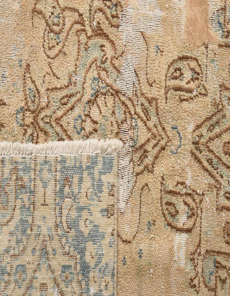 Detail image of  7' 4 x 11' 2  Hand Knotted Ultra Vintage Persian Wool Rug