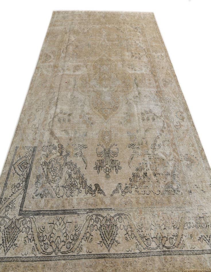 Detail image of  7' 6 x 11' 5  Hand Knotted Ultra Vintage Persian Wool Rug