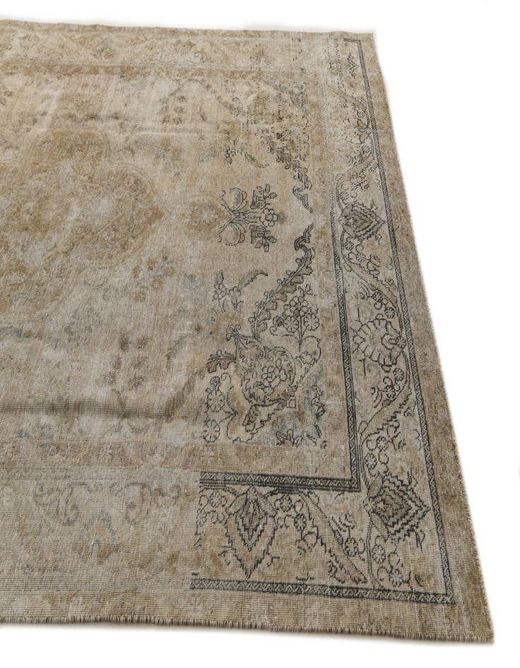 Detail image of  7' 6 x 11' 5  Hand Knotted Ultra Vintage Persian Wool Rug