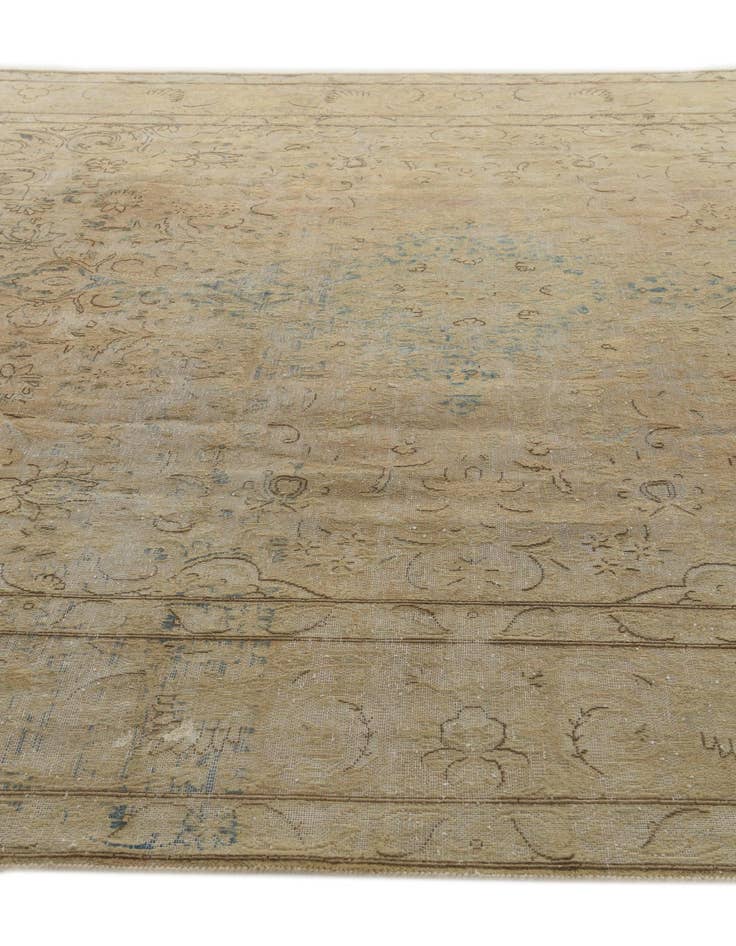 Detail image of  9' 6 x 13'  Hand Knotted Ultra Vintage Persian Wool Rug