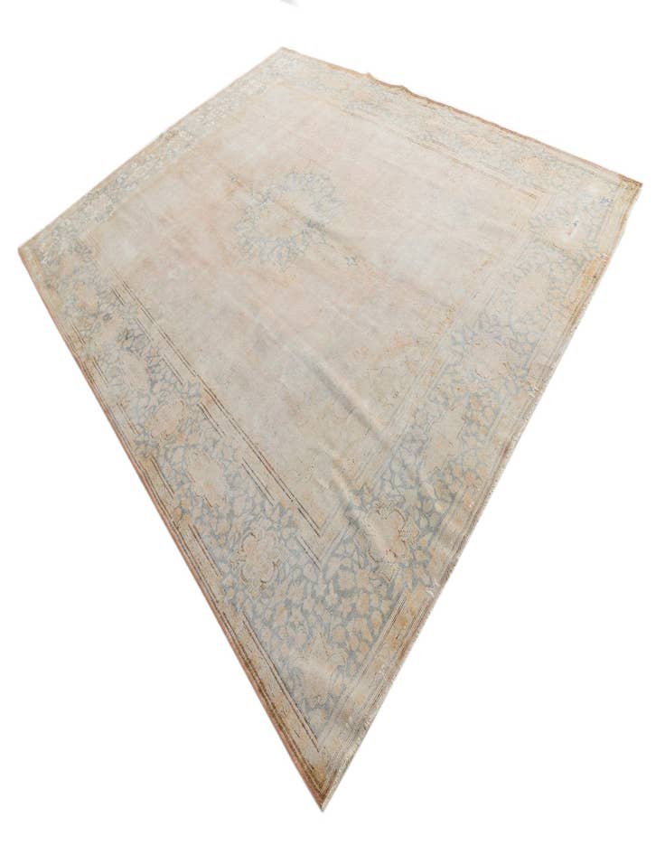 Detail image of  9' 8 x 12' 6  Hand Knotted Ultra Vintage Persian Wool Rug