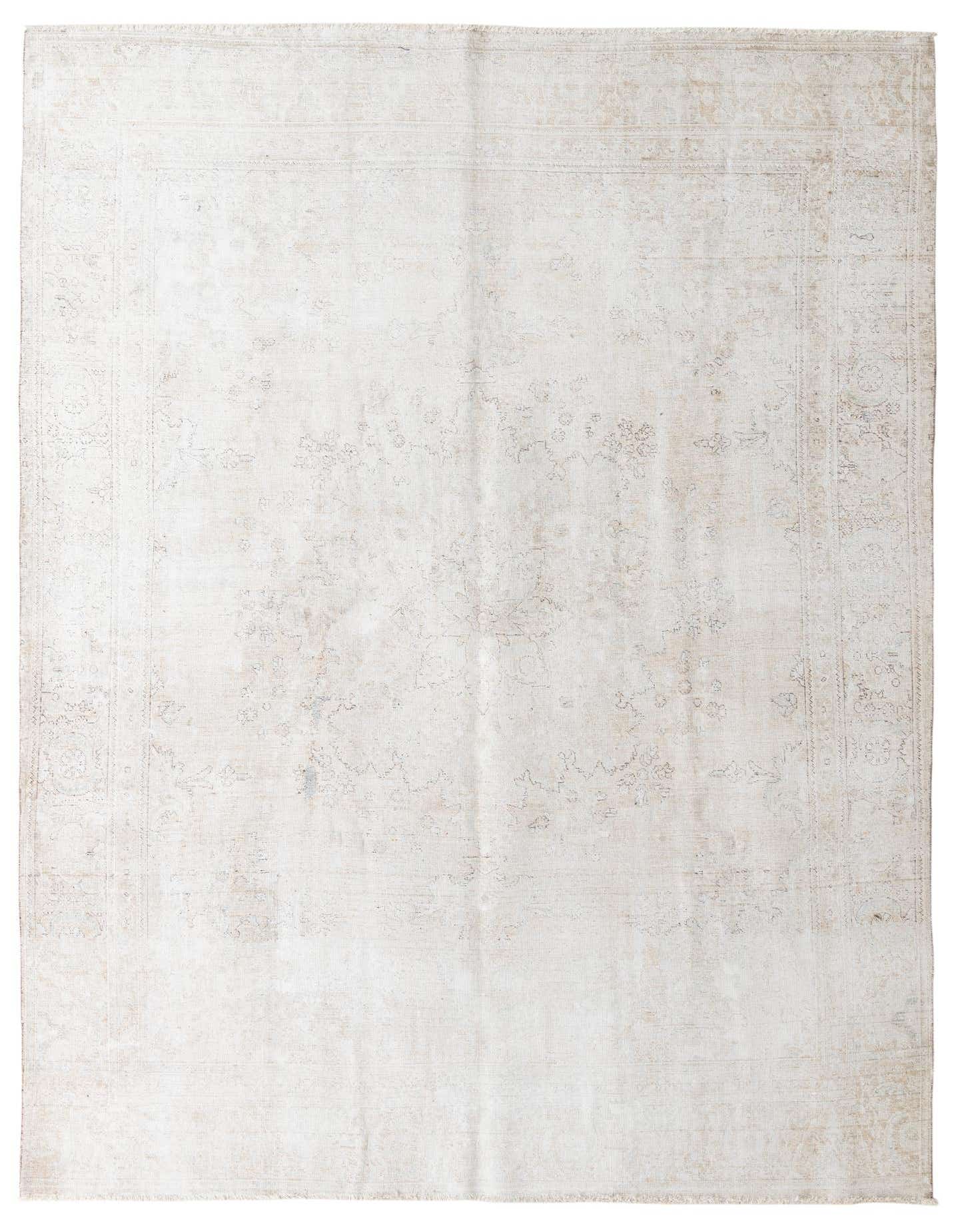 A 9x12 rectangular Ultra Vintage rug in muted brown and cream, featuring a subtle Persian medallion pattern.