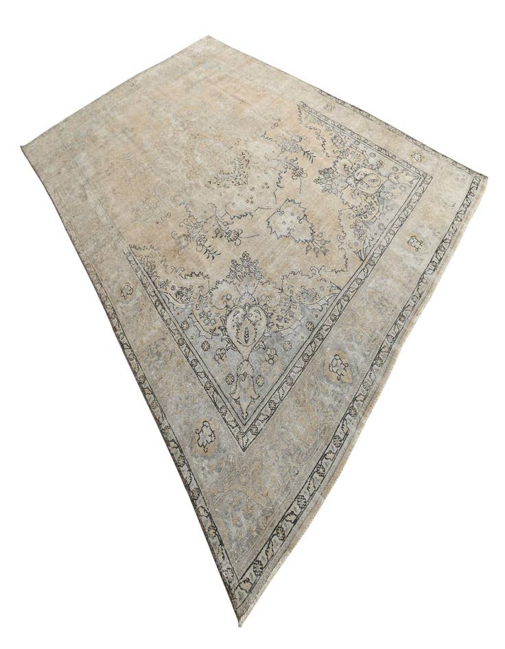 Detail image of  9' 1 x 13' 7  Hand Knotted Ultra Vintage Persian Wool Rug