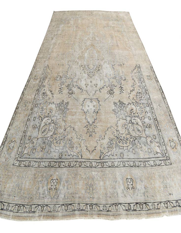 Detail image of  9' 1 x 13' 7  Hand Knotted Ultra Vintage Persian Wool Rug