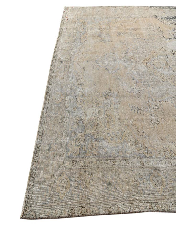 Detail image of  9' 1 x 13' 7  Hand Knotted Ultra Vintage Persian Wool Rug