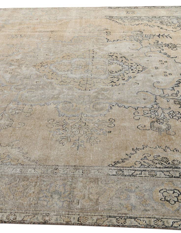 Detail image of  9' 1 x 13' 7  Hand Knotted Ultra Vintage Persian Wool Rug