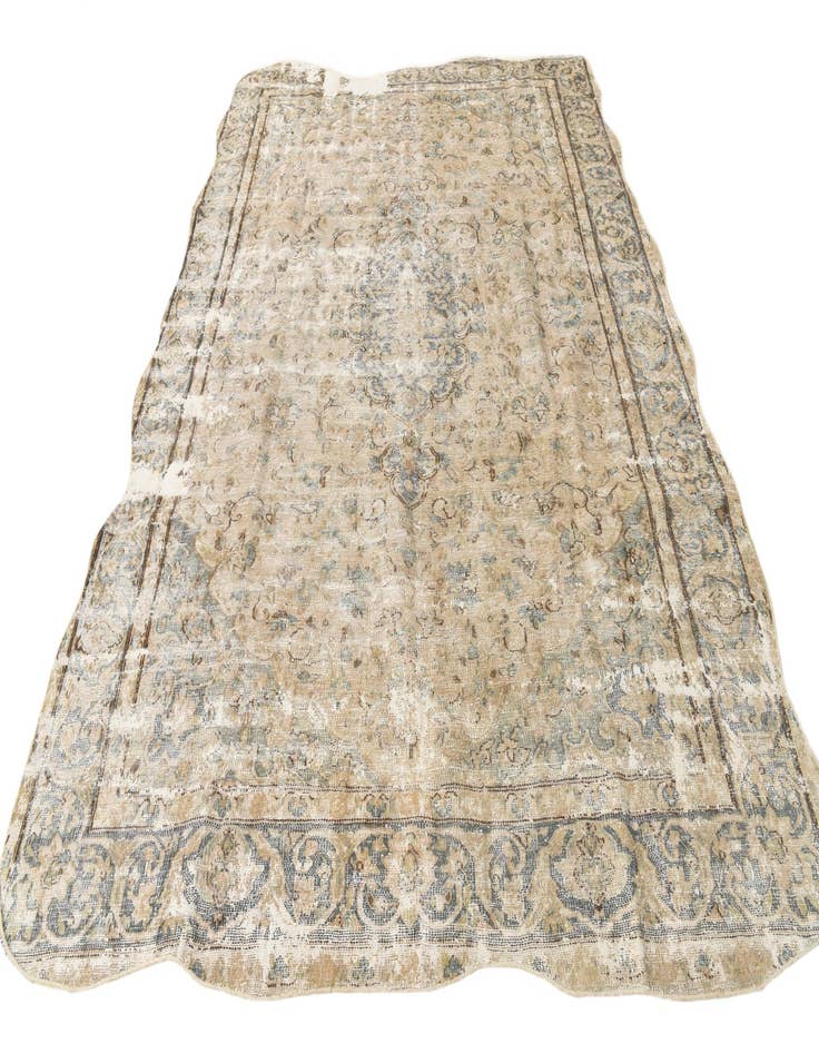 Detail image of  7' 8 x 10' 3  Hand Knotted Ultra Vintage Persian Wool Rug