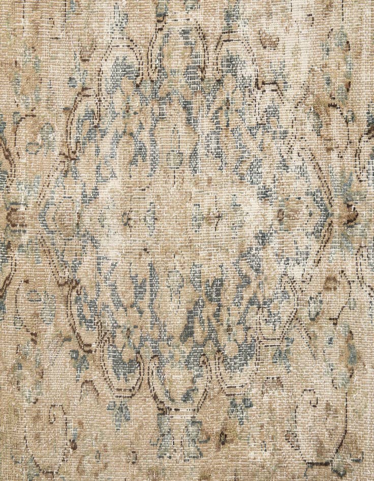 Detail image of  7' 8 x 10' 3  Hand Knotted Ultra Vintage Persian Wool Rug