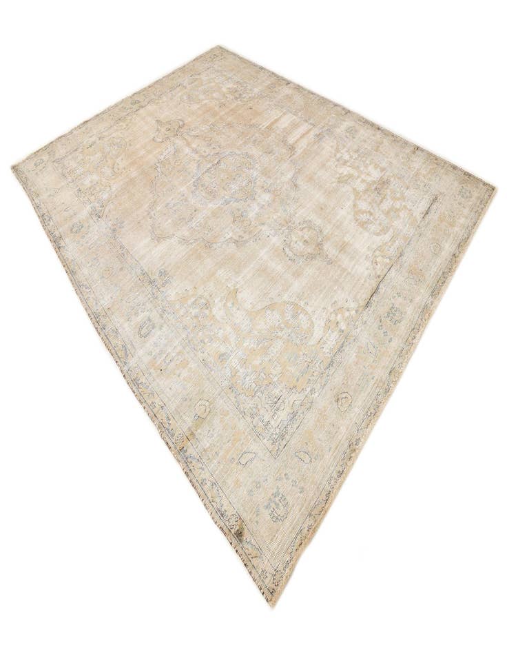 Detail image of  8' 2 x 11'  Hand Knotted Ultra Vintage Persian Wool Rug