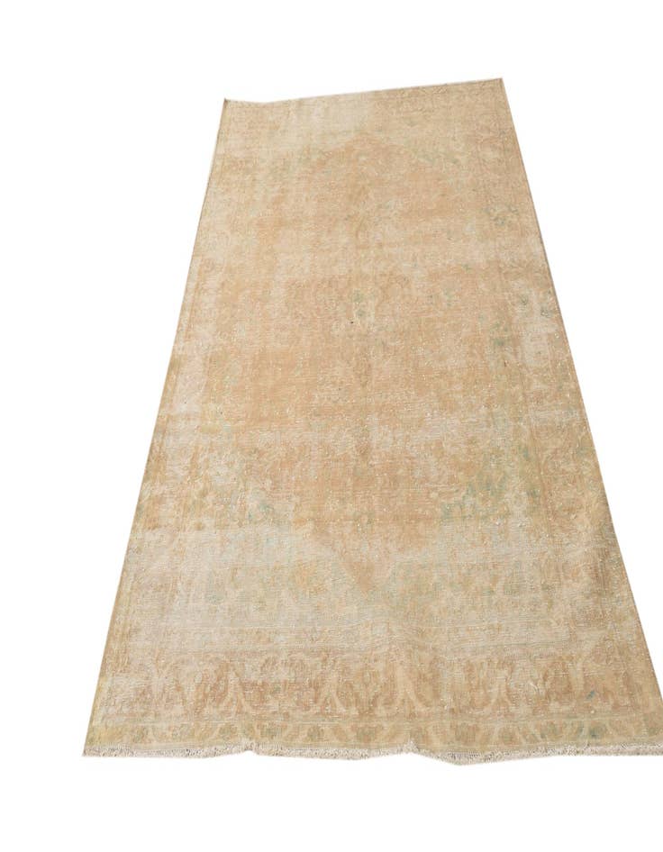 Detail image of  4' 11 x 8' 3  Hand Knotted Ultra Vintage Persian Wool Rug