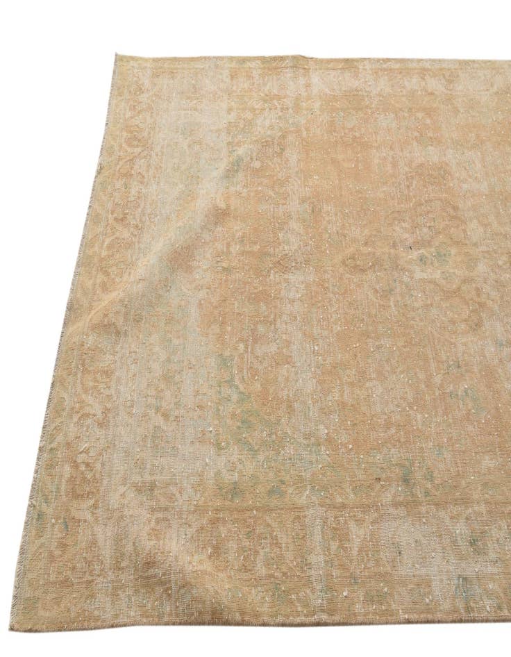 Detail image of  4' 11 x 8' 3  Hand Knotted Ultra Vintage Persian Wool Rug