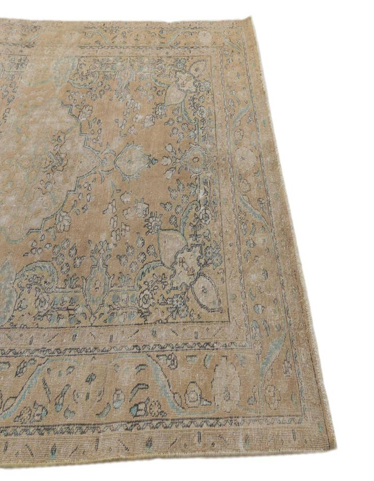 Detail image of  6' 9 x 9' 8  Hand Knotted Ultra Vintage Persian Wool Rug