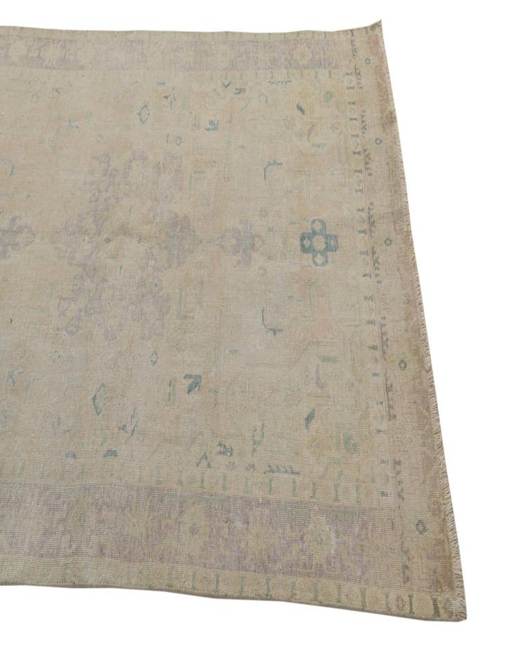 Detail image of  4' 5 x 6' 1  Hand Knotted Ultra Vintage Persian Wool Rug