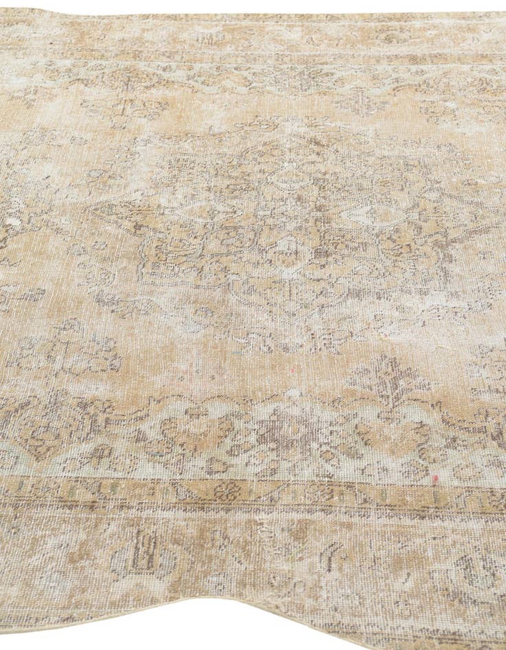 Detail image of  6' 6 x 9' 9  Hand Knotted Ultra Vintage Persian Wool Rug