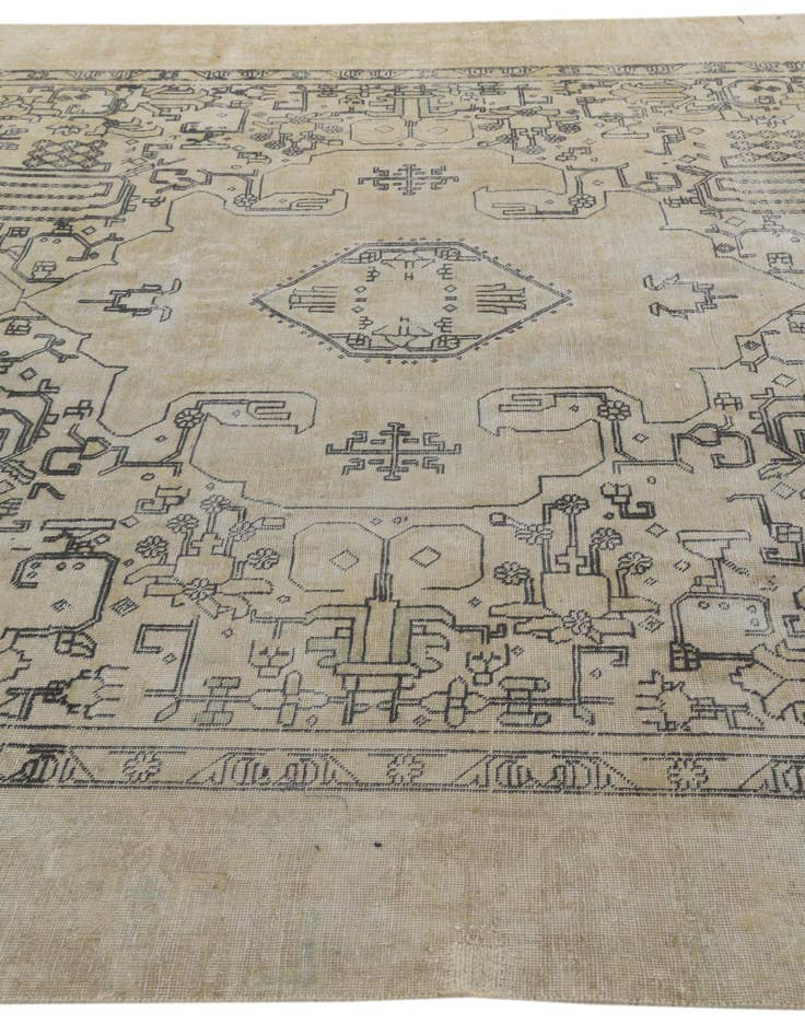 Detail image of  9' 1 x 12' 3  Hand Knotted Ultra Vintage Persian Wool Rug