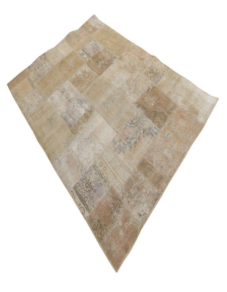 Detail image of  5' 4 x 7' 10  Hand Knotted Ultra Vintage Persian Wool Rug