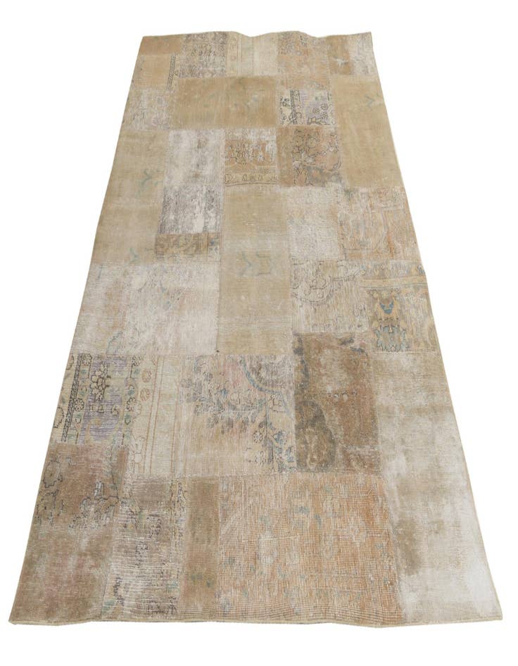 Detail image of  5' 4 x 7' 10  Hand Knotted Ultra Vintage Persian Wool Rug