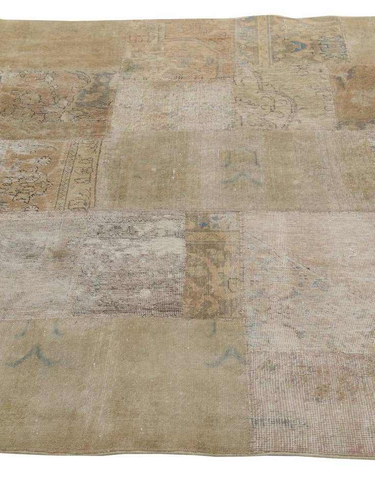 Detail image of  5' 4 x 7' 10  Hand Knotted Ultra Vintage Persian Wool Rug