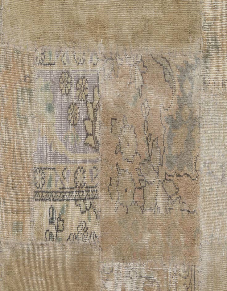 Detail image of  5' 4 x 7' 10  Hand Knotted Ultra Vintage Persian Wool Rug