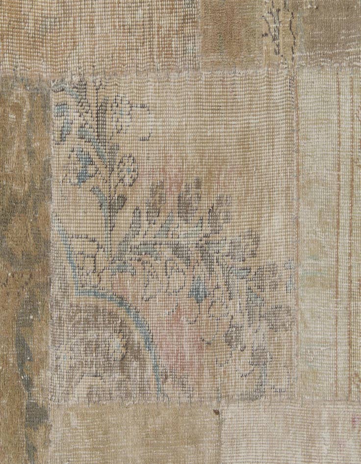 Detail image of  5' 4 x 7' 10  Hand Knotted Ultra Vintage Persian Wool Rug