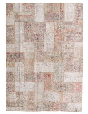 9' x 12' 5 Hand Knotted Ultra Vintage Persian Wool Rug