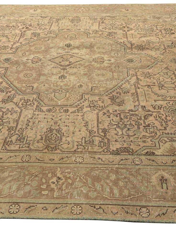 Detail image of  9' 6 x 12' 9  Hand Knotted Ultra Vintage Persian Wool Rug