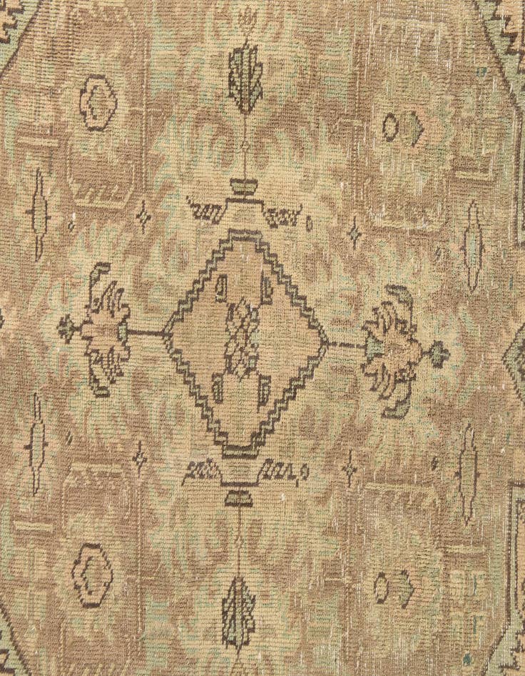 Detail image of  9' 6 x 12' 9  Hand Knotted Ultra Vintage Persian Wool Rug