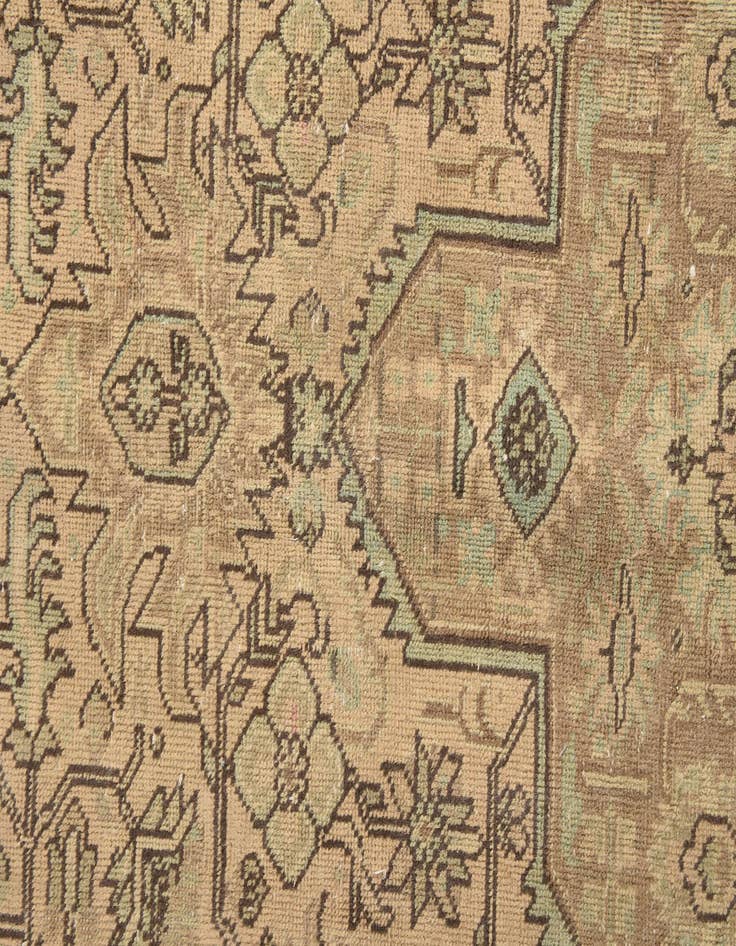 Detail image of  9' 6 x 12' 9  Hand Knotted Ultra Vintage Persian Wool Rug