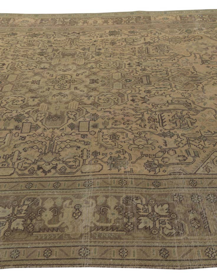 Detail image of  9' 6 x 12' 7  Hand Knotted Ultra Vintage Persian Wool Rug