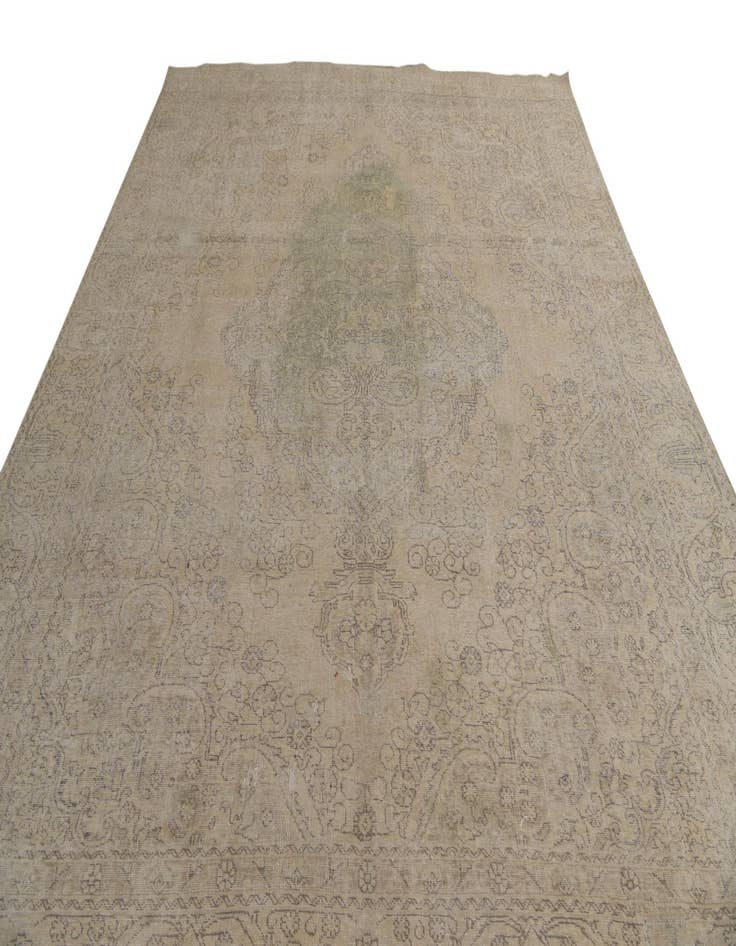 Detail image of  9' x 11' 10  Hand Knotted Ultra Vintage Persian Wool Rug