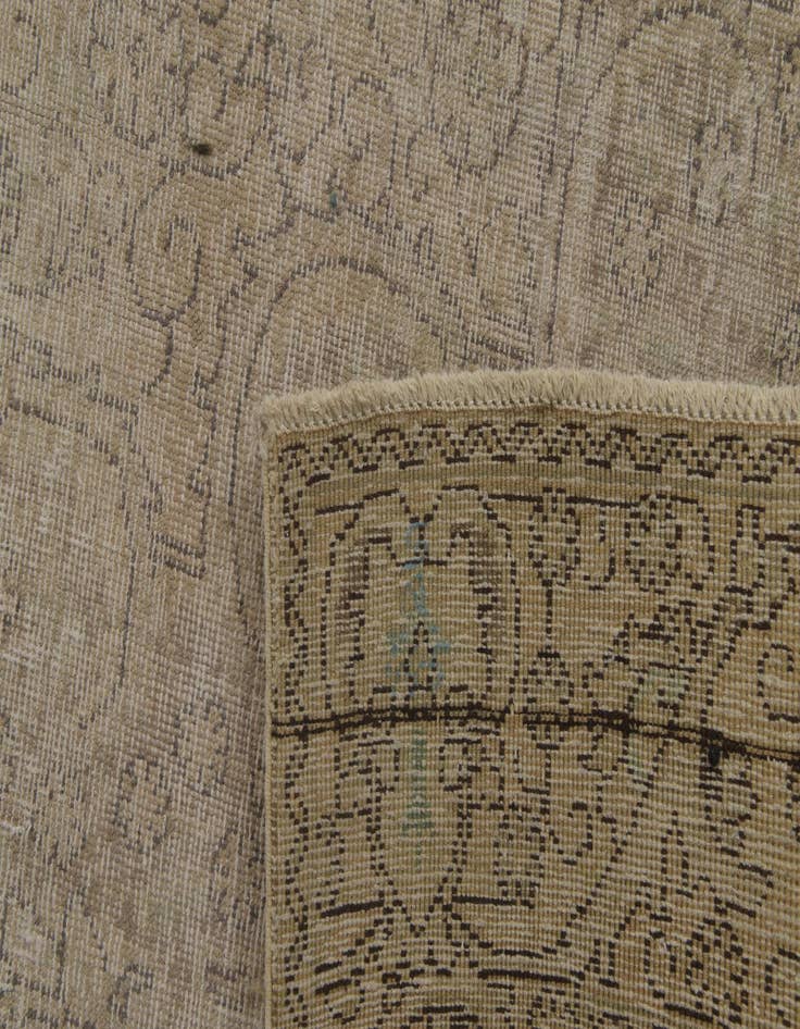 Detail image of  9' x 11' 10  Hand Knotted Ultra Vintage Persian Wool Rug