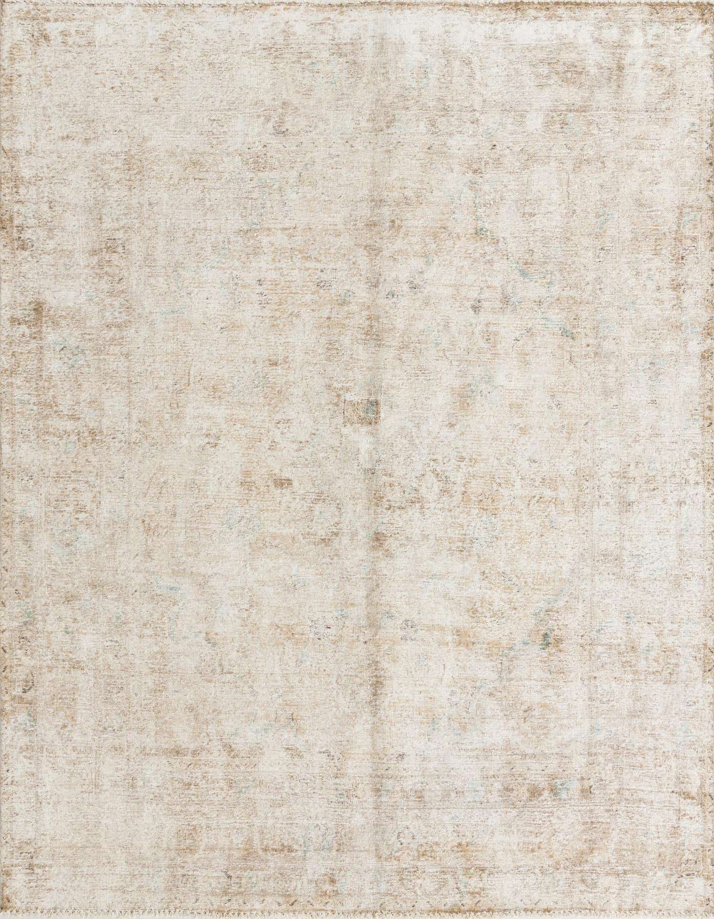 A 6x9 rectangular Ultra Vintage rug in shades of brown, tan, and cream, featuring a distressed Persian medallion pattern.