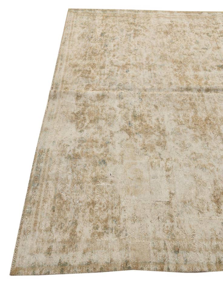 Detail image of  7' 2 x 10' 4  Hand Knotted Ultra Vintage Persian Wool Rug