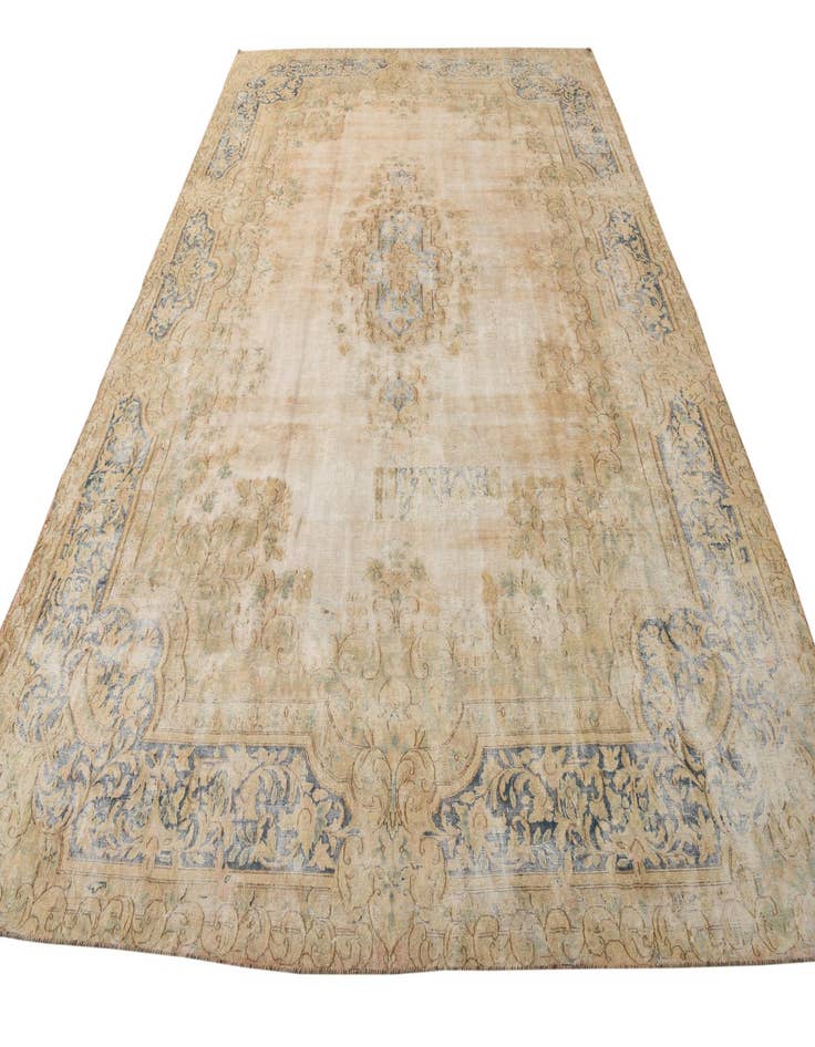 Detail image of 9' 5 x 13' 3 Hand Knotted Ultra Vintage Persian Wool Rug