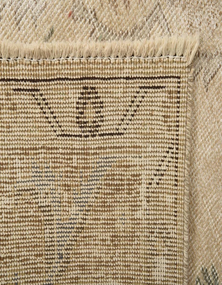 Detail image of  6' 7 x 9' 2  Hand Knotted Ultra Vintage Persian Wool Rug